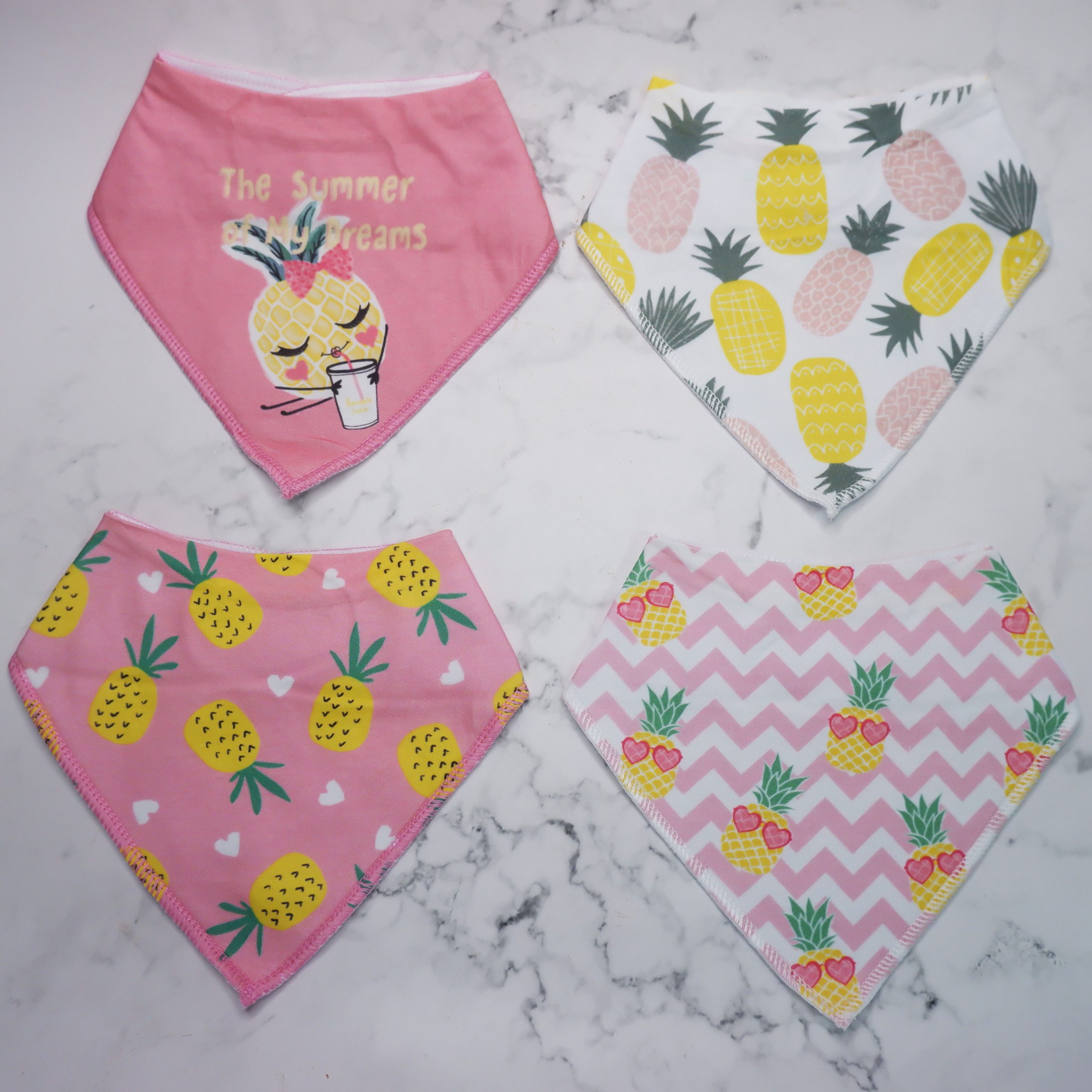 Baby Pineapple Bandana Bibs